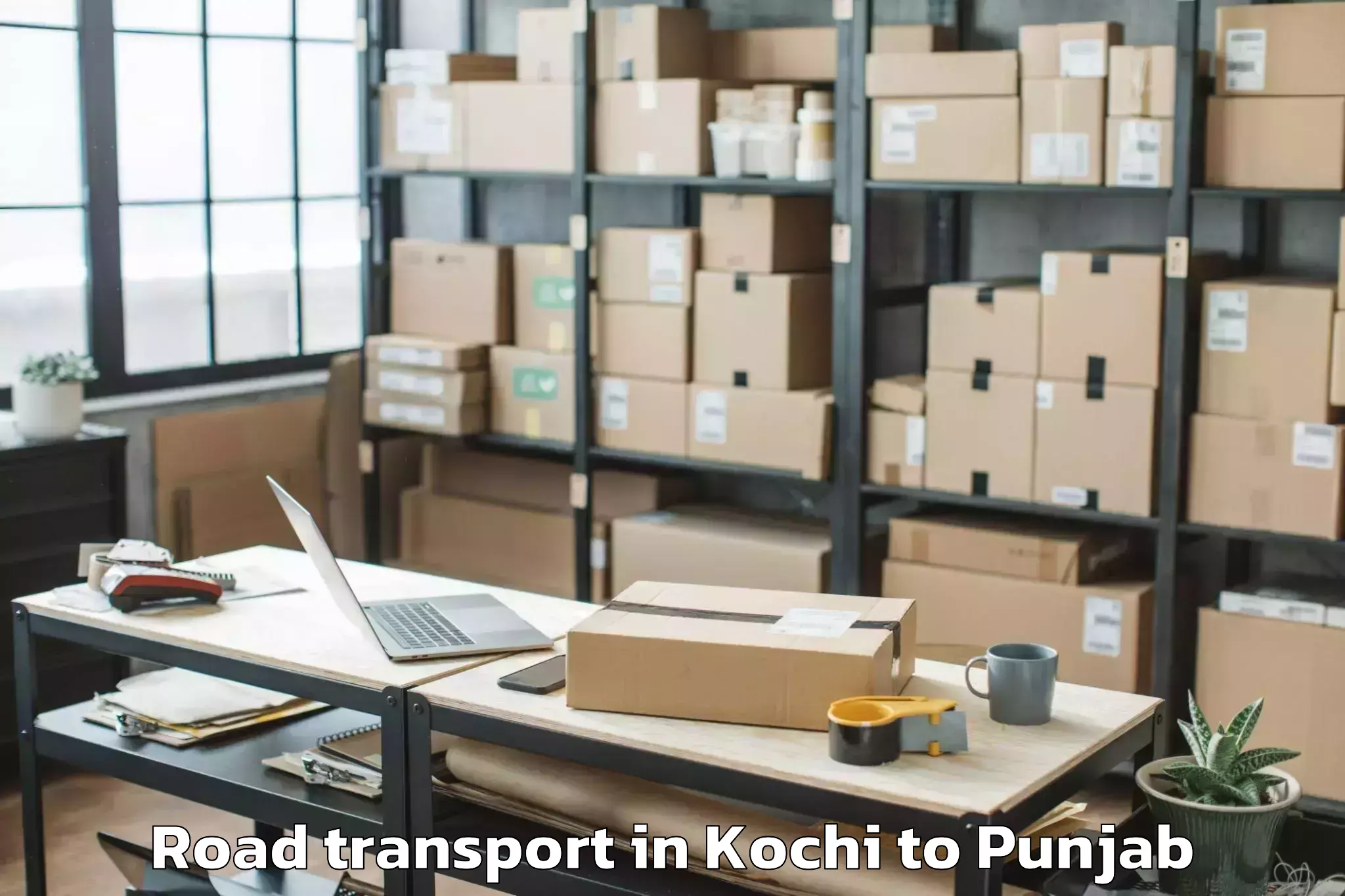 Book Kochi to Hoshiarpur Road Transport Online